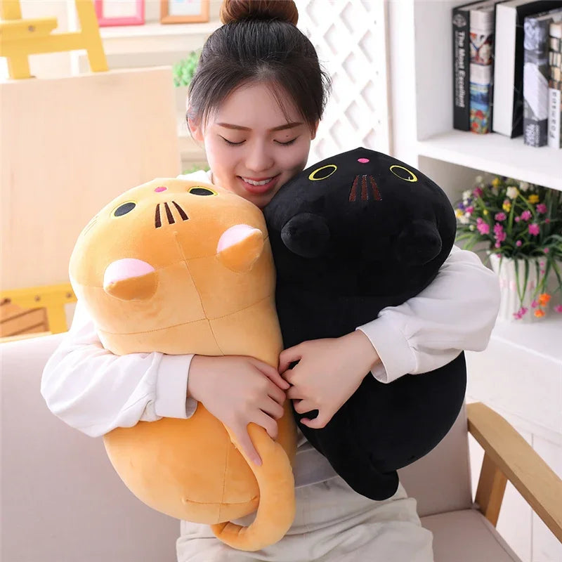 20cm Cute Soft Cat Plush Pillow Sofa Cushion Kawaii Plush Toy Stuffed Cartoon Animal Doll Lovely Gift