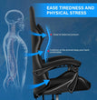 Gaming Chair, Backrest and Seat Height Adjustable Swivel Recliner Racing Office Computer Ergonomic Video Game Chair