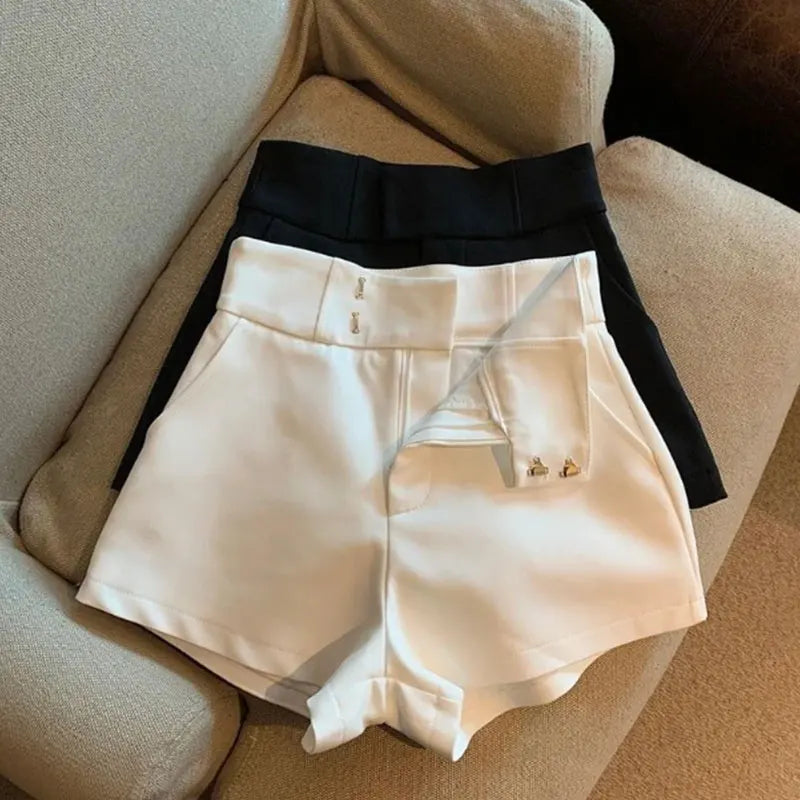 Women Shorts Mooyufon Black Shorts Women Harajuku Elegance High Waisted Shorts A Line Slim Casual Hot Girl Straight Pants Sexy