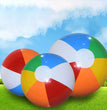 PVC Inflatable Beach Ball Swimming Pool Toy 40cm Big Rainbow Beach Ball 30cm Colourful Inflatable Pool Ball Kids