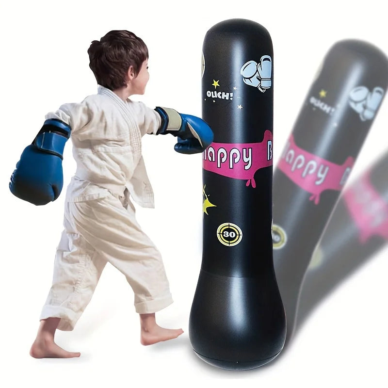 Inflatable Bopper Kids Punching Bag with Bounce-Back Action Inflatable Punching Bag for Kids Presents Inflatable Toys for Kids