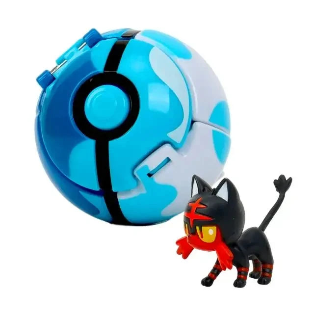 Pokeball Pokemon Figurine Elf Ball Anime Figure Cartoons Pikachu Charizard Pocket Monster Pet Anime Action Model Toy Kids Gifts