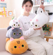 20cm Cute Soft Cat Plush Pillow Sofa Cushion Kawaii Plush Toy Stuffed Cartoon Animal Doll Lovely Gift