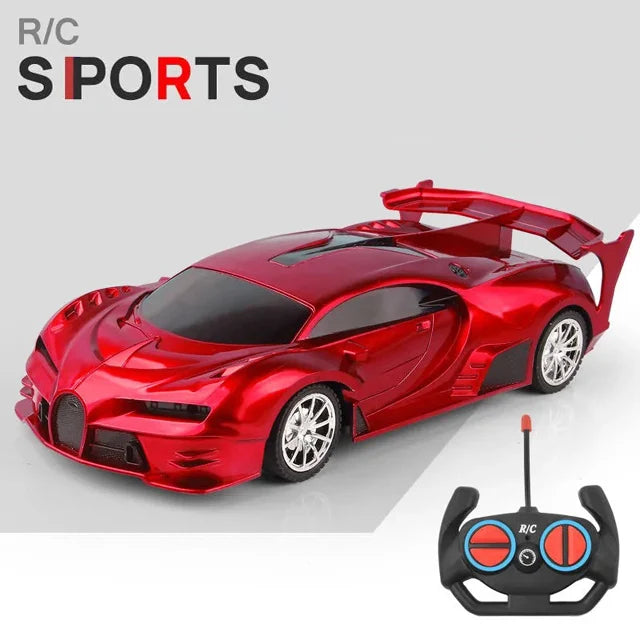 1/18 RC Car LED Light 2.4G Radio Remote Control Sports Cars For Children Racing High Speed Drive Vehicle Drift Boys Girls Toys