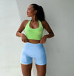 2024 New Summer Solid Yoga Shorts Chic Simple Style High-waisted Hip Lift Women's Sports Shorts