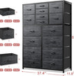 Dresser for Bedroom with 16 Drawers, Tall Chests of Drawers, Organizer, Dressers Bedroom Furniture for Closet Entryway