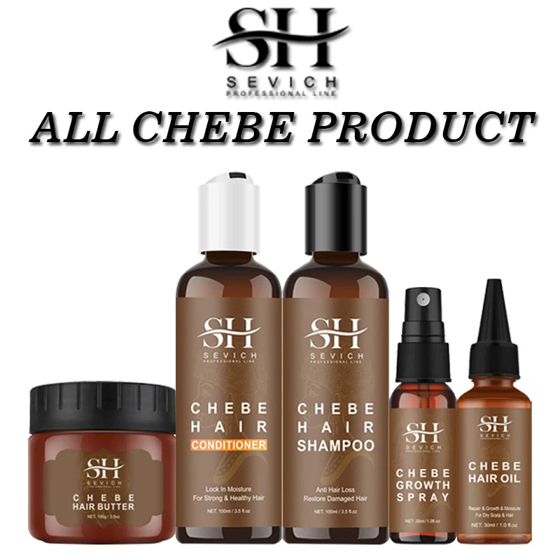 Sevich Chebe Hair Loss Treatment Spray Traction Alopecia Chebe Powder Essential Oil Africa Crazy Hair Growth Products Hair Care