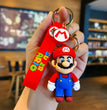 10styles Super Mario Keychain Mario Bros Luigi Toad Yoshi Bowser Action Figure Model Pvc Cartoon Bag Doll Pendant Toys Gift