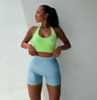 2024 New Summer Solid Yoga Shorts Chic Simple Style High-waisted Hip Lift Women's Sports Shorts