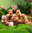 12pcs New Capybara Blind Box Simulation Mini Capibara Action Figures Doll Children Birthday Christmas Gift