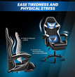 Gaming Chair, Backrest and Seat Height Adjustable Swivel Recliner Racing Office Computer Ergonomic Video Game Chair