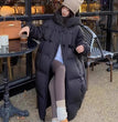 Fashions Long Women's Winter Down Jacket Loose Hooded Coats Thicken Warm White Duck Down Jacket High-end Parkas Light Outwear