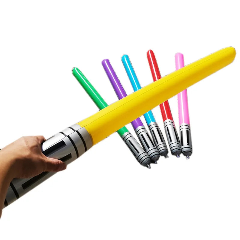 New Kids Inflatable Lightsaber  Laser Sword Toy 100cm Inflatable Stick Pvc Inflatable Sword for Children Gift