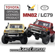 ZWN MN82 1:12 Retro Rc Car With LED Lights Full-scale Simulation LC79 Professional 4WD Remote Control Pickup RC Truck Model Toys