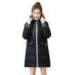 2023 New Women Long Down Cotton Jacket Korean Loose Cotton Coat Winter Thicken Warm Women Parkas Winter Female Hooded Coat