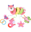 Baby Spiral Plush Hanging Toys Cute Fox Car Seat Toys Hanging Rattle Sensory Musical Toy For Infant Gift