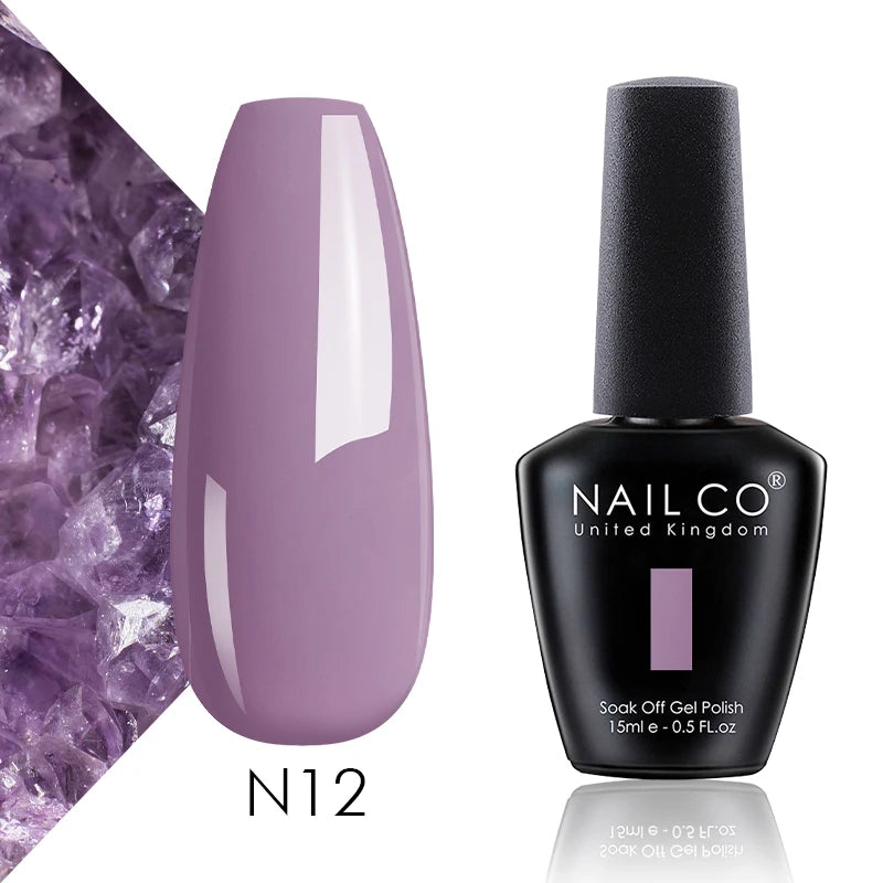 NAILCO 15ml Translucent Color Gel Nail Polish Vernis Semi Permanent UV LED Gel Polish For Nail Art Gel Manicure TOP BASE Varnish