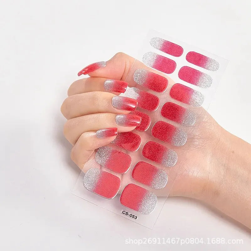 Ultra-thin Non-trace Full-wear Nail Plate Imitation Drilling Waterproof Nail Polish Film Nail Stick