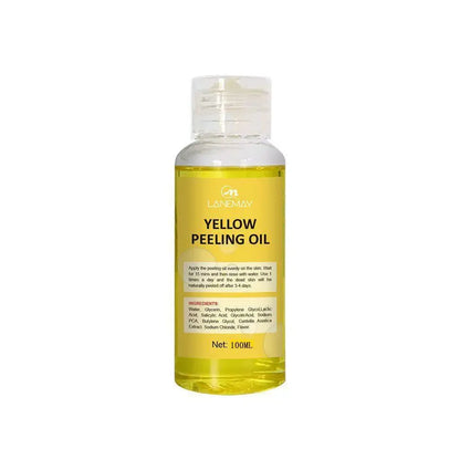 Yellow Peeling Oil Exfoliating Dead Skin Serum Care Dark Skin Bleaching Remove Knee Arm Legs Melanin Body Brighten Scrub Whiten