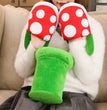 Super Mario Chomper Plush Toy Big Poison Piranha Plant Doll Man-Eater Flowers Cartoon Stuffed Doll Winter Cotton Slippers Gifts