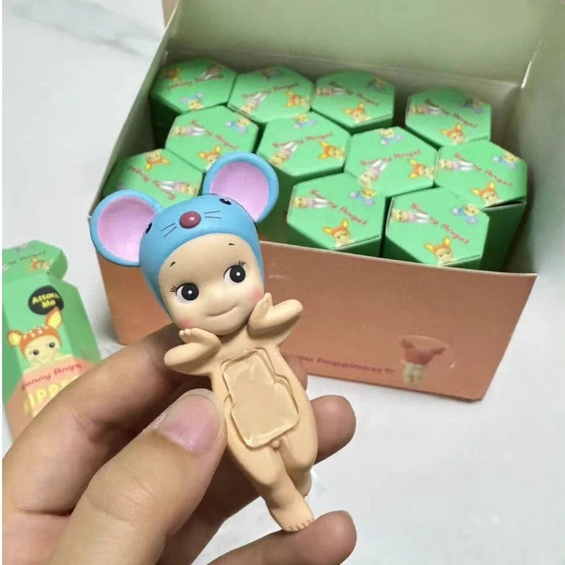 Sonny Angel In Stock Lying Down Hippers Action Figures Cute Mysterious Surprise Toy Anime Model Doll Children Christmas Gifts