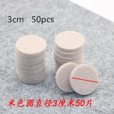 18-128 pcs Felt Chair Leg Pads 5mm Thick  Floor Scratch Protector Mat Mute Non-slip Self Adhesive DIY Furniture Accessories