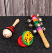 9 in 1 Wooden Montessori Toys Rattle Bell Drum Column Set Musical Instruments Sensory Early Baby Toy Toddler Education