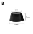 8Pcs Black Rubber Feet Chair Floor Protector Non-slip Furniture Feet Table Leg Cover Speaker Cabinet Bottom Pads Funiture Parts