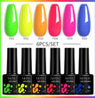 LILYCUTE 6Pcs/Set Gel Nail Polish Popular Colors In Autumn Semi Permanent Soak Off UV LED Nail Art Gels Nail Gel Polish