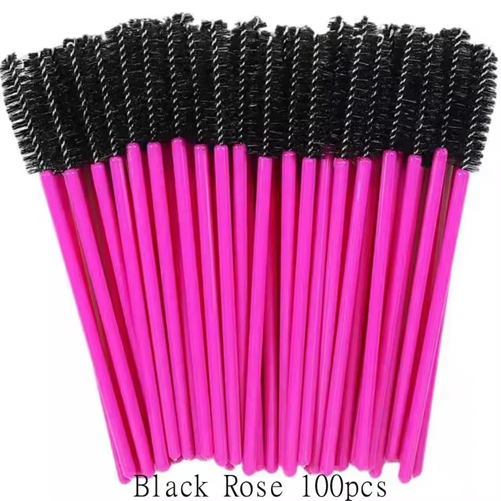 50/100Pcs Makeup Brushes Disposable Eyebrow Brush Mascara Wand Applicator Spo Eye Lashes Brush Cosmetic Eyelash Extension Tools