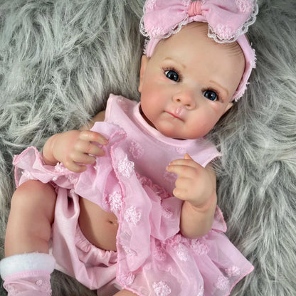 18 Inch Bettie Full Body Soft Silicone Vinyl Girl Reborn Baby Doll With Painted Lifelike Hair Bebe Reborn Toys