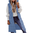 Long with Hood Outdoor Vest Down Women's Jacket Quilted Coat Sleeveless Jacket Winter Light Weight Sweaters