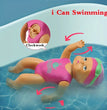 Floating swimming doll children's swimming baby character toy bathtub toy indoor parent-child interactive toy birthday gift