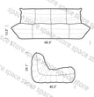 Caterpillar Single Sofa Lazy Couch Tatami Living Room Bedroom Lovely Leisure Single Chair Reading Chair Balcony Rocking Chair