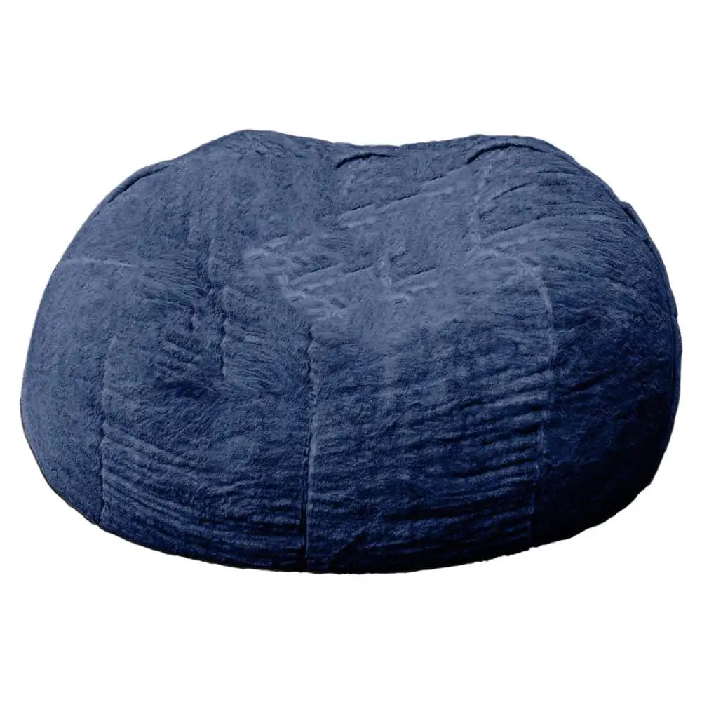 No Stuffed Gray Bean Bag Chair Giant Beanbag Pouf Sofa Bed Puff Futon Room Seat Tatami Relax Lounge Furniture Only Bag Case