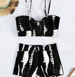 Drawstring Front Shorts Bikinis 2024 High Waist Swimsuit Women Swimwear Female Bathers Bathing Swimming Swim Suit Beachwear