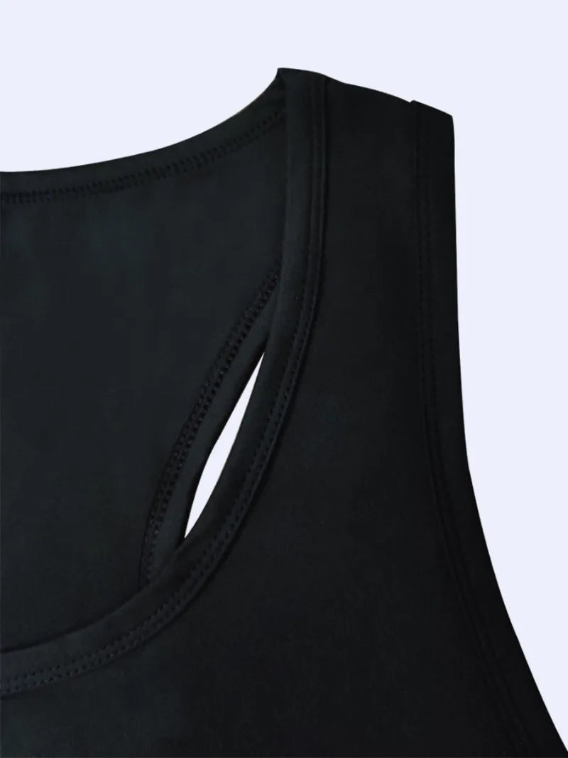 L-5XL Oversize Women's Tank Tops Sequins Sleeveless Loose Stretchy Camisole Summer Clothing Fashion Black Plus Size Vest