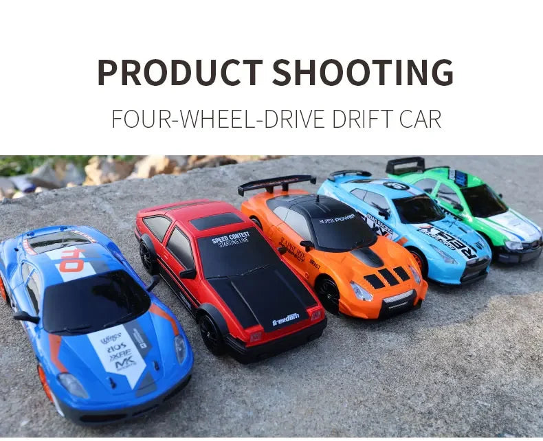 2.4G High speed Drift Rc Car 4WD Toy Remote Control AE86 Model GTR Vehicle Car RC Racing Cars Toy for Children Christmas Gifts