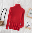 Women Turtleneck Sweater Knitted Soft Pullovers cashmere Jumpers Basic Solid Soft Sweaters Women Autumn Winter Casual Top