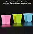 10PCS Gardening Mini Small Square Pot Flower Pot Succulent Pot Little Black Square Plastic Pot Seedling Tray Containe