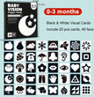 Baby Visual Stimulation Cards Montessori High Contrast Flash Card Infant Gift For Children Cognition Toy