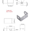 DIY 2 DOF Rotatable Rotary Robot Arm Base Platform 20kg Digital Servo For Raspberry Pi MG996 Programmable Toys Robot For Arduino