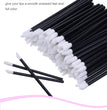 50 Pcs Disposable Make Up Lip Gloss Brush Lipstick Gloss Wands Applicator Hollow Lip Brushes Portable Cosmetic Beauty Tools