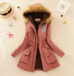 2023 New Autumn Winter Women Cotton Jacket Padded Casual Slim Coat Emboridery Hooded Parkas Wadded Warm Overcoat Fashion Parkas