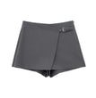 ASDS  Asymmetrical Skirt Pants Women's Shorts Mini  Hight Waist Zipper Woman Fashion Skirt Pants