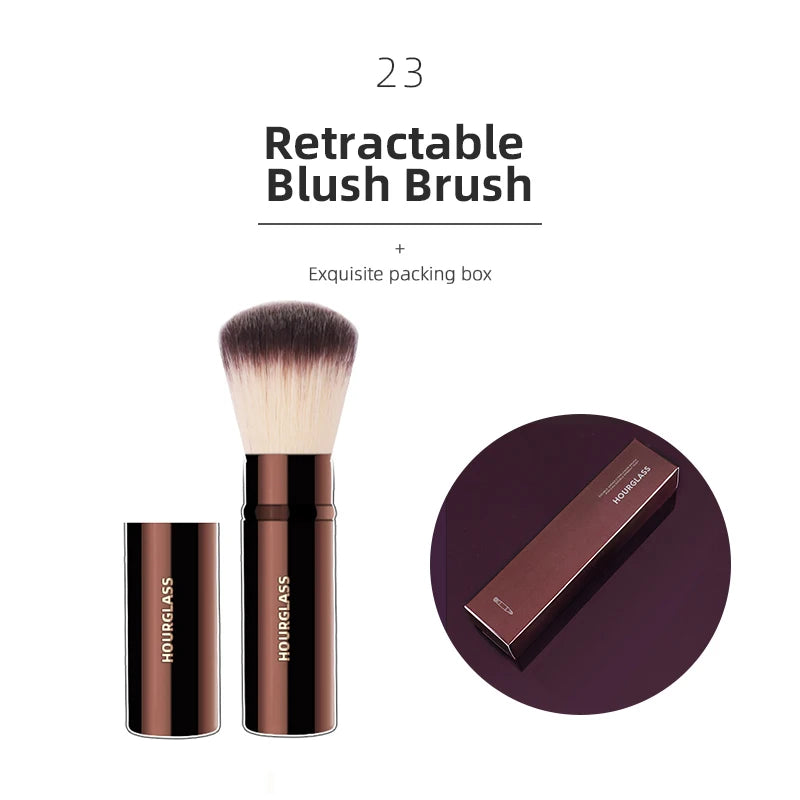 Hourglass Makeup Brushes Powder Foundation Concealer Blusher Bronzer Eye Shadow Eyebrow Eyeliner Sculpting Brush