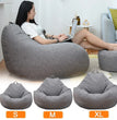 Large Small Lazy Sofas Cover Chairs Without Filler Linen Cloth Lounger Seat Bean Bag Pouf Puff Couch Tatami Living Room