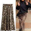 ASDS 2024 Women Fashion Leopard Print Skirt Vintage High Waist Midi Skirts Elegant Women Summer Casual Streetwear Skirt