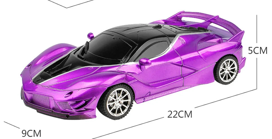 1/18 RC Car LED Light 2.4G Radio Remote Control Sports Cars For Children Racing High Speed Drive Vehicle Drift Boys Girls Toys