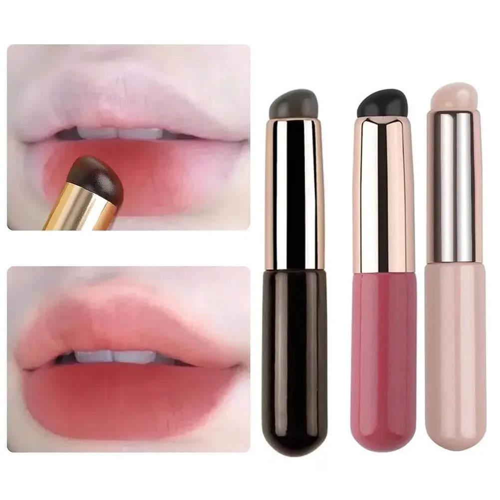 Wholesale Silicone Lip Brush With Cover Cap Concealer Brush Like Fingertips Q Soft Lipstick Makeup Brushes Round Head No Broken